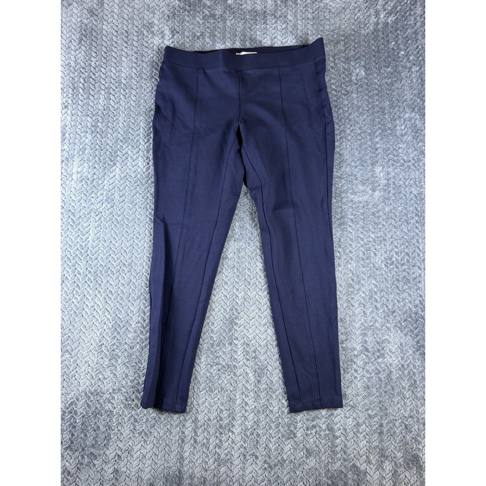 Matty M Leggings Womens Medium Navy Blue Mid Rise Ankle Performance MB4088CUS
